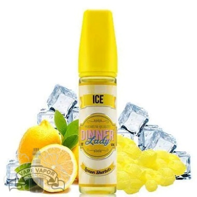 Juice Dinner Lady - Tuck Shop - Lemon Sherbets​ ICE; vapevaportabacaria.com